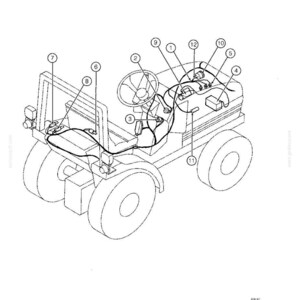 May include: Line drawing of a small vehicle with numbered parts. The vehicle has a steering wheel, two large wheels, and a seat. The image includes the text "4001-6" and "Printed in U.S.A."