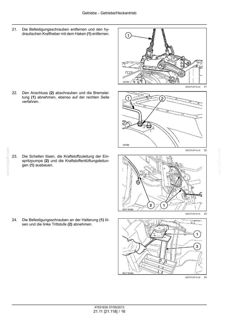 Steyr 4085, 4095, 4105 Traktor Wartungshandbuch Reparatur Werkstatthandbuch | PDF-Download | Market: Europe image 8