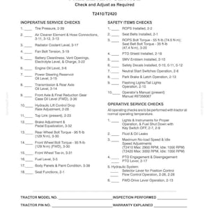 Manual de operación y mantenimiento del tractor New Holland T2410 y T2420 / Descarga instantánea en PDF imagen 11