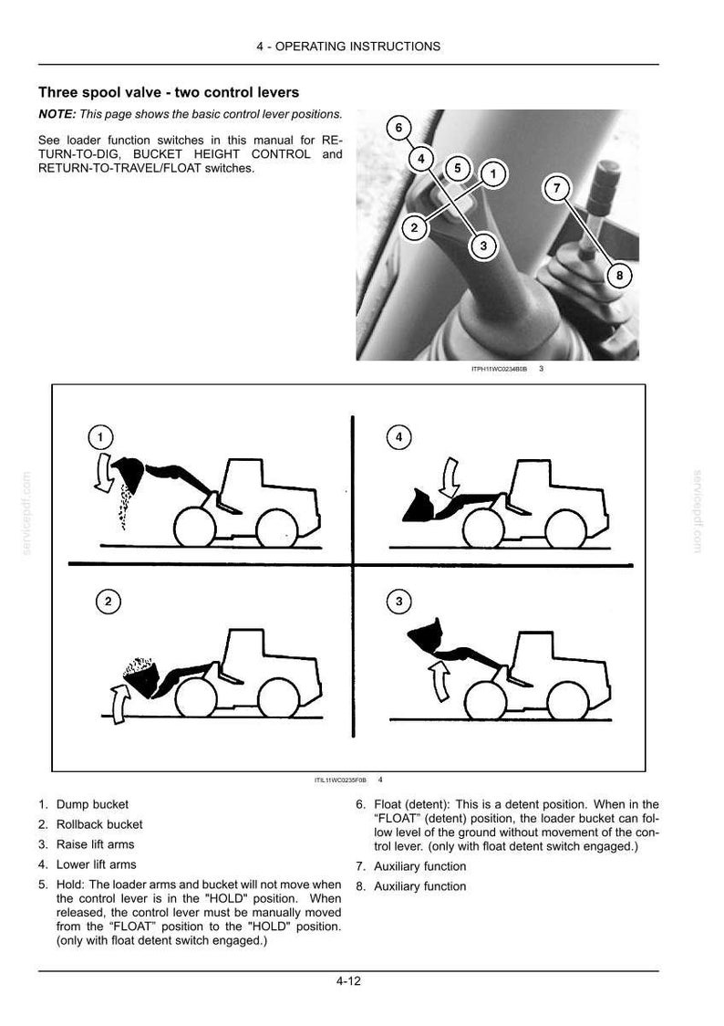 New Holland W190C, W230C Tier 4 Wheel Loader Operator Owners Operation Manual | Instant PDF Download image 6