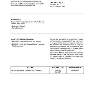 New Holland E35b Sr, E39B SR Excavator Service Repair Workshop Manual | Instant PDF Download image 3