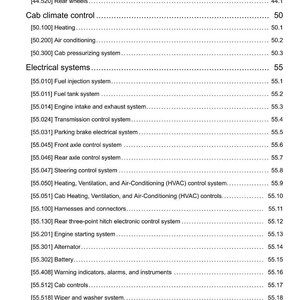 May include: A detailed table of contents from a manual, listing various vehicle systems and components. Includes sections on wheels, climate control, electrical systems, and more. The document is dated September 26, 2014.