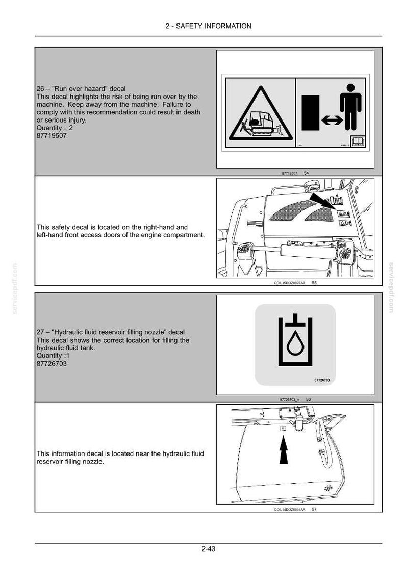 New Holland D140b XLT PAT Crawler Dozer Operator Owners Operation Manual | Instant PDF Download image 5