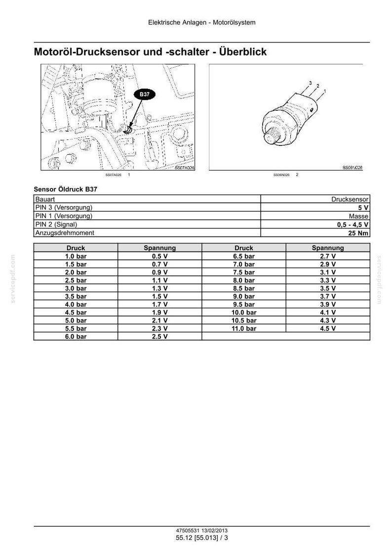 Steyr Cvt 6140, Cvt 6150, Cvt 6160, Cvt 6175, Cvt 6195 Traktor Wartungshandbuch Reparatur Werkstatthandbuch | PDF-Download image 9