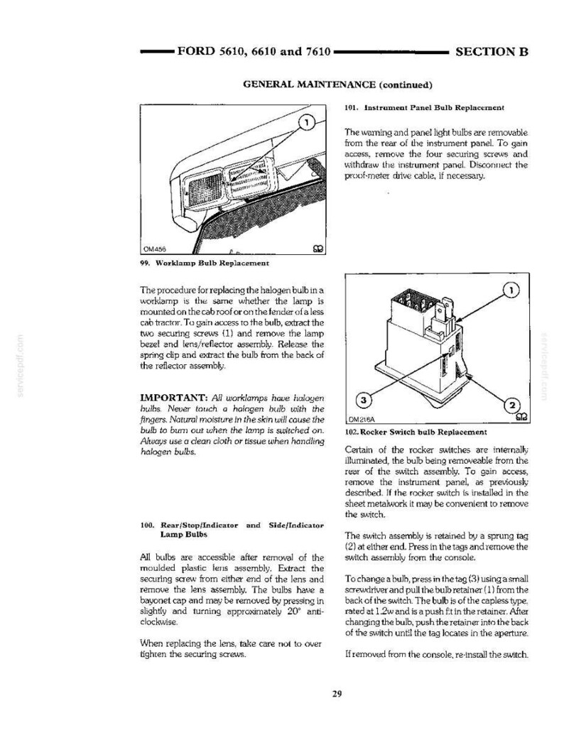 Manual de operación y mantenimiento del tractor New Holland 5610s, 6610s, 7610S II / Descarga instantánea en PDF imagen 9