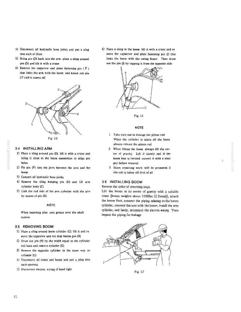 Kobelco K912A, K912ALC Hydraulic Excavator Service Repair Workshop Manual | Instant PDF Download image 7