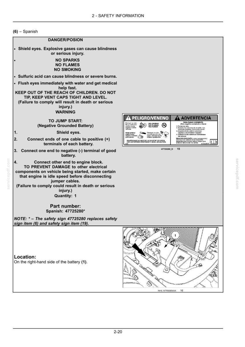 New Holland Ts6.110, Ts6.120, Ts6.130, Ts6.140 HC Tier 4B (slutgiltig) Traktorförarens bruksanvisning | Direkt PDF-nedladdning bild 4
