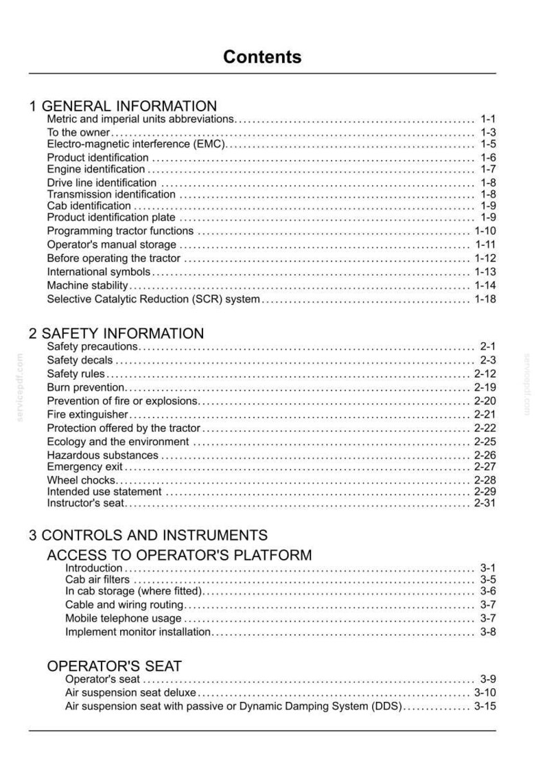 Steyr 4115, 4125, 4135, 4145, 6145 PROFI Classic Tier 4B (final) Tractor Operator Owners Operation Manual | Instant PDF Download image 4