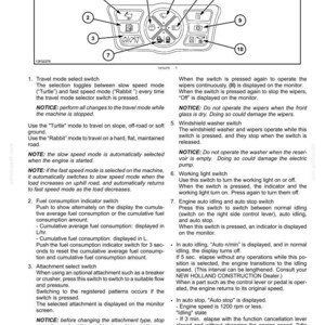 New Holland E485c Evo, E505C EVO Crawler Excavator Operator Owners Operation Manual | Instant PDF Download image 5