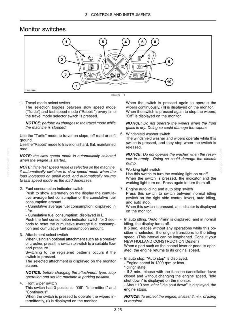 New Holland E485c Evo, E505C EVO Crawler Excavator Operator Owners Operation Manual | Instant PDF Download image 5