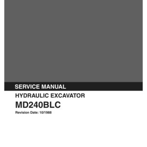 Kobelco MD240BLC Hydraulic Excavator Service Repair Workshop Manual | Instant PDF Download image 3