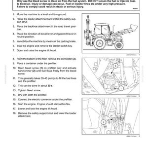 New Holland B100c, B100c Lr, B100c Tc, B110c, B110c Tc, B115c TC Stage IV Tractor Operator Owners Operation Manual | Instant PDF Download image 9