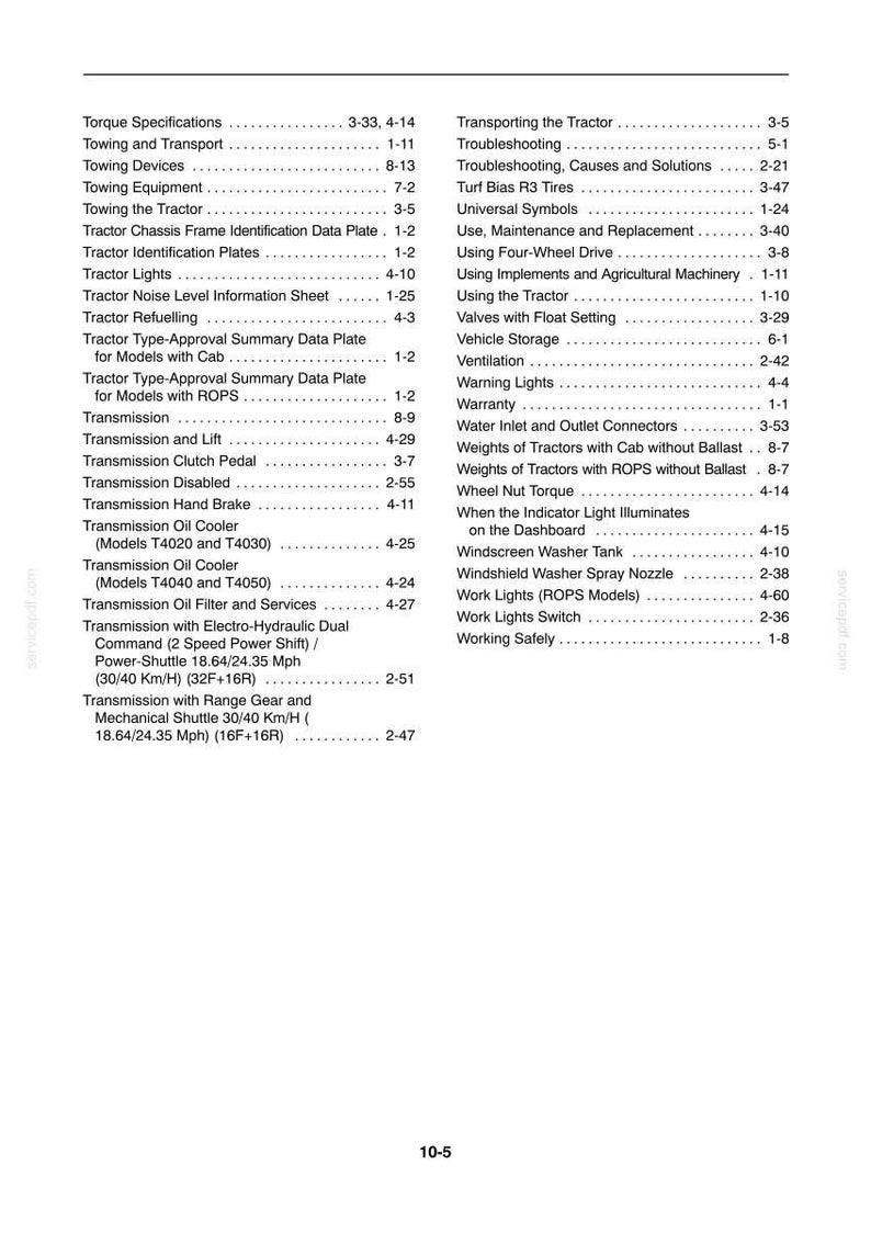 New Holland T4020, T4030, T4040, T4050 Deluxe SuperSteer Tractor Operator Owners Operation Manual | Instant Pdf Download image 11