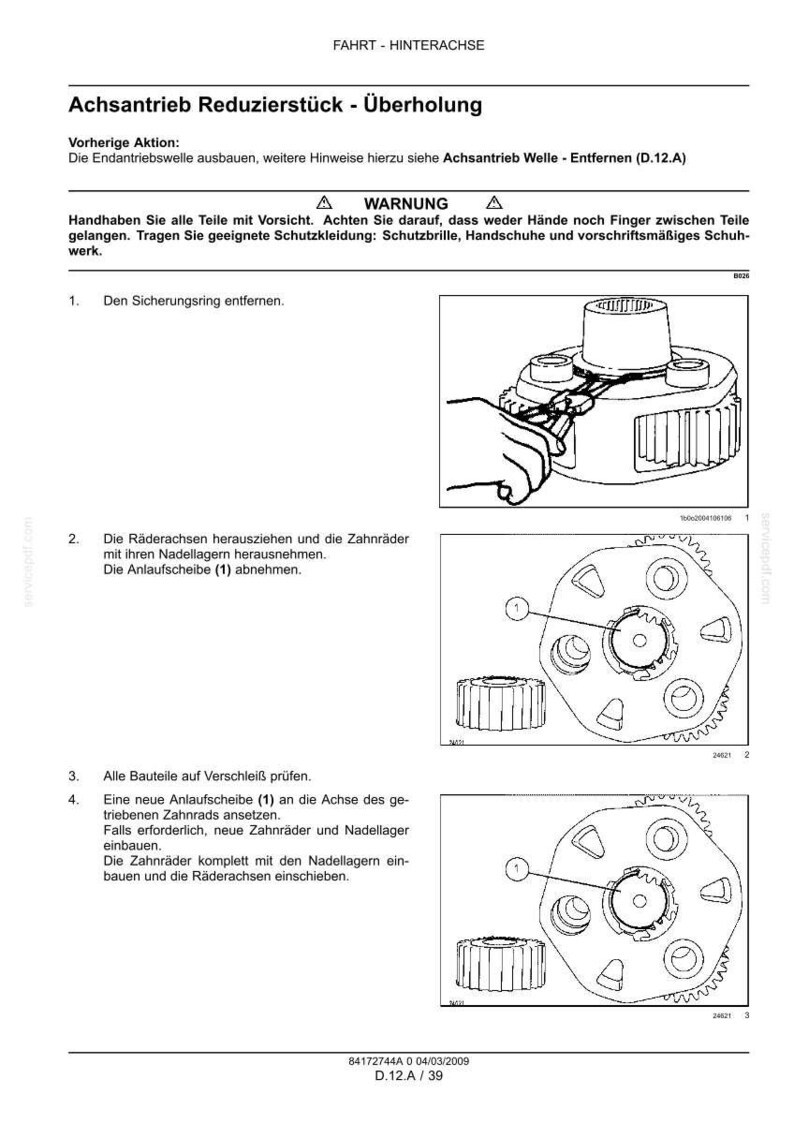 Steyr 6165 Cvt, 6180 Cvt, 6200 Cvt, 6210 CVT, 6225 CVT Traktoren Wartungshandbuch Reparatur Werkstatthandbuch | PDF-Download image 9
