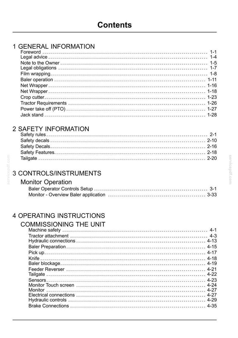 Case RB344 Ensilage Pack Bruksanvisning PDF Ladda ner bild 3