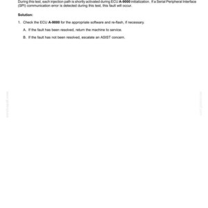May include: A white document with black text detailing fault codes for electrical systems. The text includes the title "3742-ECU internal failure - SPI errors during MoCSOP execution" and instructions for troubleshooting.