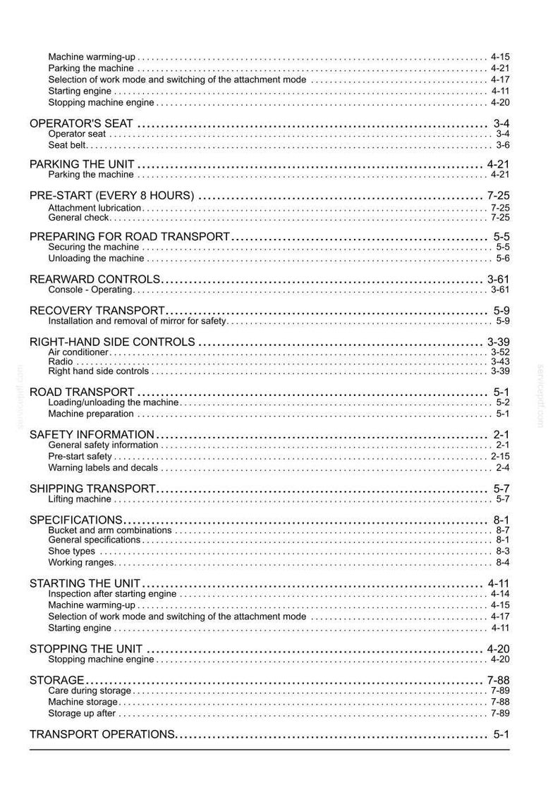 New Holland E260CSR Crawler Excavator Operator Owners Operation Manual | Instant PDF Download image 11