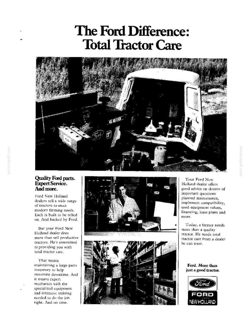 Ford 8210 with Electro-Link Hydraulic Control Tractor Operator Owners Operation Manual | Instant PDF Download image 11