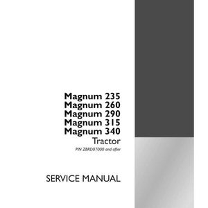 Case Magnum 235, 260, 290, 315, 340 Traktor Service Reparation Verkstadsmanual PDF | Direkt PDF Nedladdning bild 3