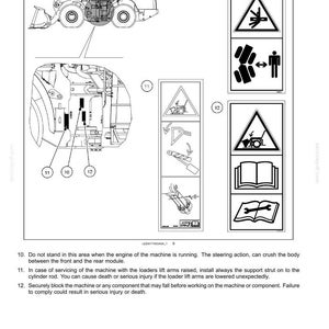 Manual de operación y mantenimiento de la cargadora de ruedas New Holland W270C y W300C Tier 4 / Descarga instantánea en PDF imagen 4