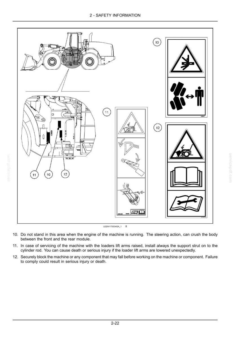 Manual de operación y mantenimiento de la cargadora de ruedas New Holland W270C y W300C Tier 4 / Descarga instantánea en PDF imagen 4