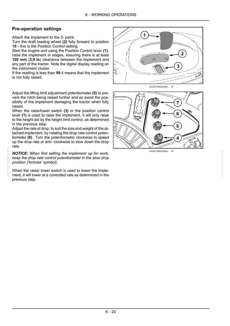Manual de operación y mantenimiento del tractor New Holland T5.95, T5.105, T5.115 / Descarga instantánea en PDF imagen 7