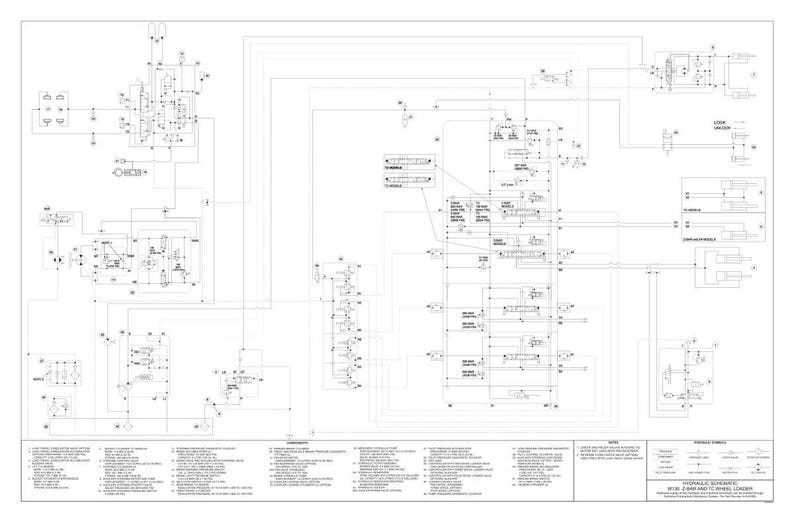May include: A detailed schematic diagram in black and white, featuring complex lines, symbols, and text. The diagram appears to be a technical illustration, likely for engineering or mechanical purposes. The layout is dense, with numerous interconnected components.