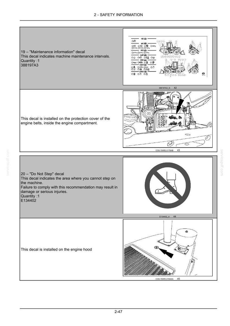 New Holland W130 Z-bar, W130 Tc, W130 Torque converter Wheel Loader Operator Owners Operation Manual | Instant Pdf Download image 5