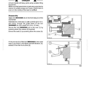 K&ouml;nnte beinhalten: Diagramm aus einem Handbuch, das den Austausch des Kurbelwellen-Frontdichtrings detailliert. Das Bild enth&auml;lt beschriftete Diagramme mit Messungen in mm (3,5 mm, 5 mm) und Anweisungen f&uuml;r die Demontage und den Zusammenbau von Motorkomponenten.