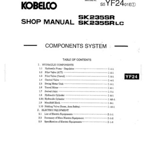 Kobelco Sk235sr SK235SR LC Hydraulic Excavator Service Repair Workshop Manual | Instant PDF Download image 4