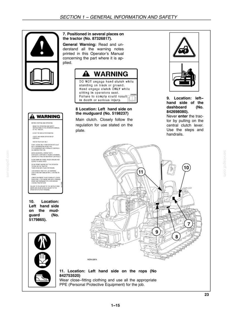 Manual de operación y mantenimiento para tractores New Holland TK4020, TK4030, TK4040, TK4050 y TK4060 / Descarga instantánea en PDF imagen 4