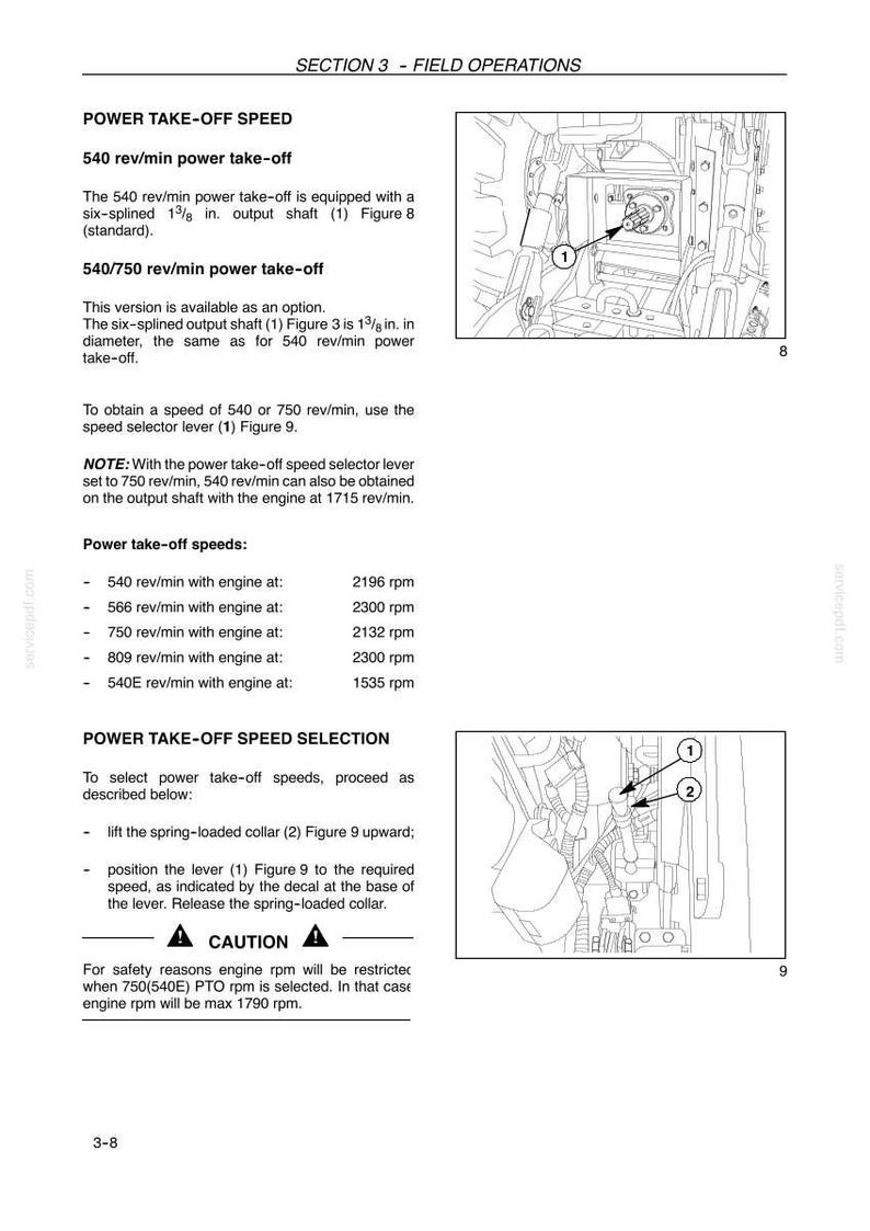 New Holland TD4040F Tractor Operator Owners Operation Manual | Instant PDF Download image 6