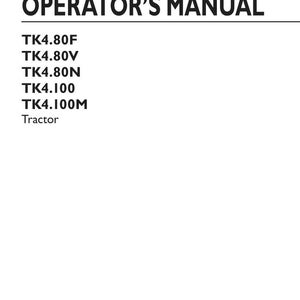 K&ouml;nnte beinhalten: Eine Bedienungsanleitung f&uuml;r New Holland Agriculture Traktoren, speziell f&uuml;r die Modelle TK4.80F, TK4.80V, TK4.80N, TK4.100 und TK4.100M. Es ist die 3. Ausgabe vom April 2018 mit der Teilenummer 51468437, die die Nummer 48138814 ersetzt.