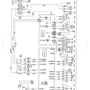 May include: Diagram of an electrical system, labeled with text and symbols. The diagram includes components like Card A, Card P, and various connectors, with measurements in millimeters.