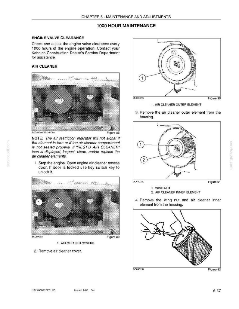 Kobelco SK850 Super Acera Tier 3 Crawler Excavator Operator Owners Operation Manual | Instant PDF Download image 8