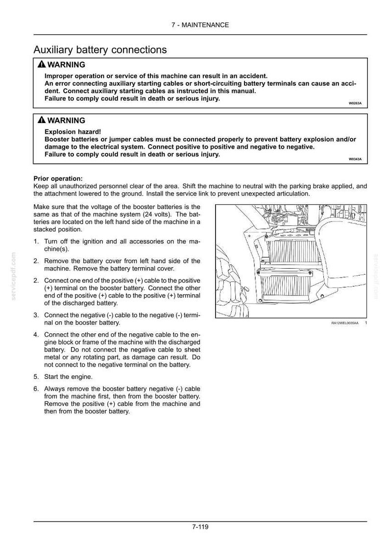 New Holland W110C Wheel Loader Operator Owners Operation Manual | Instant PDF Download image 10