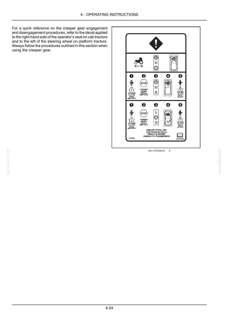 New Holland Ts6.110, Ts6.120, Ts6.125, TS6.140 HC Tier 3 Tractor Operator Owners Operation Manual | Instant PDF Download image 6