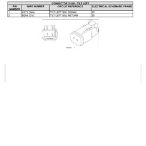 May include: Diagram of wire connectors, component diagram 10, with a table detailing pin numbers, wire numbers, circuit references, and electrical schematic frames. Includes illustrations of the connectors.
