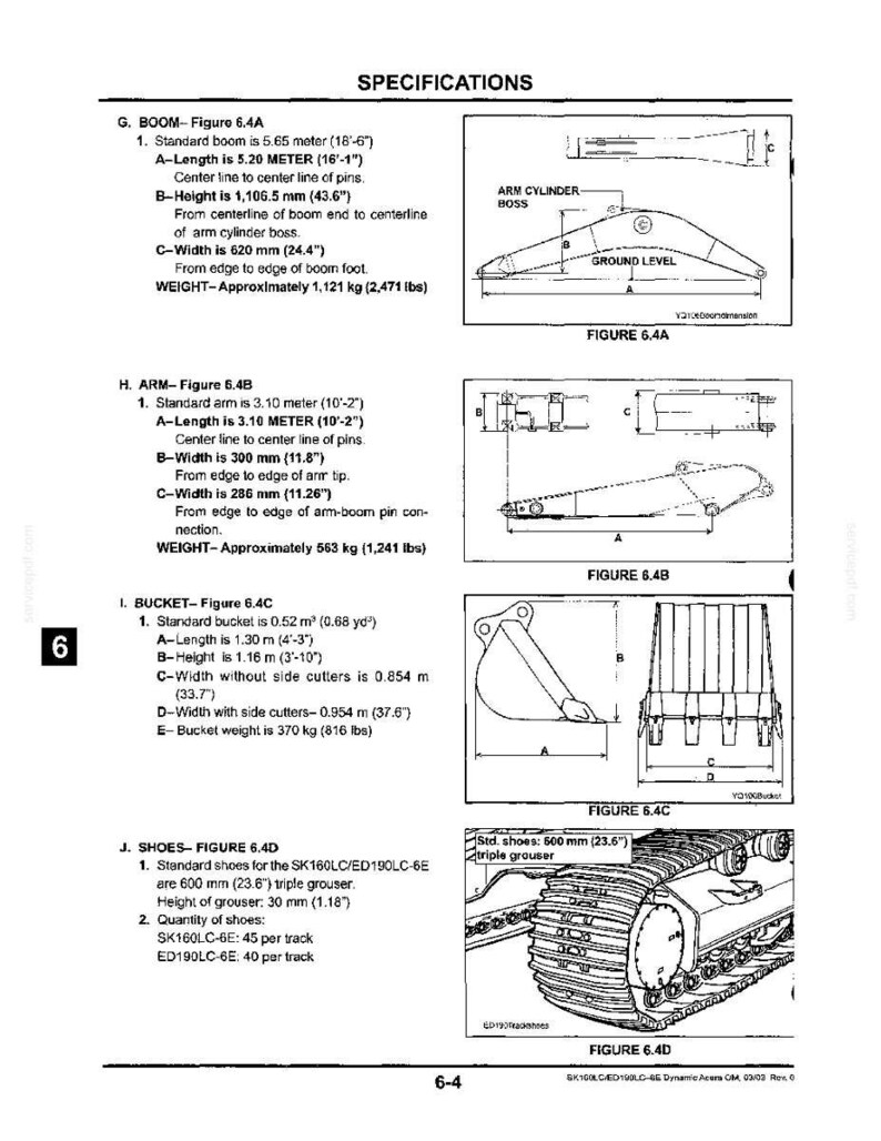 Kobelco Sk160lc-6e, ED190LC-6E Hydraulic Excavator Operator Owners Operation Manual | Instant PDF Download image 8