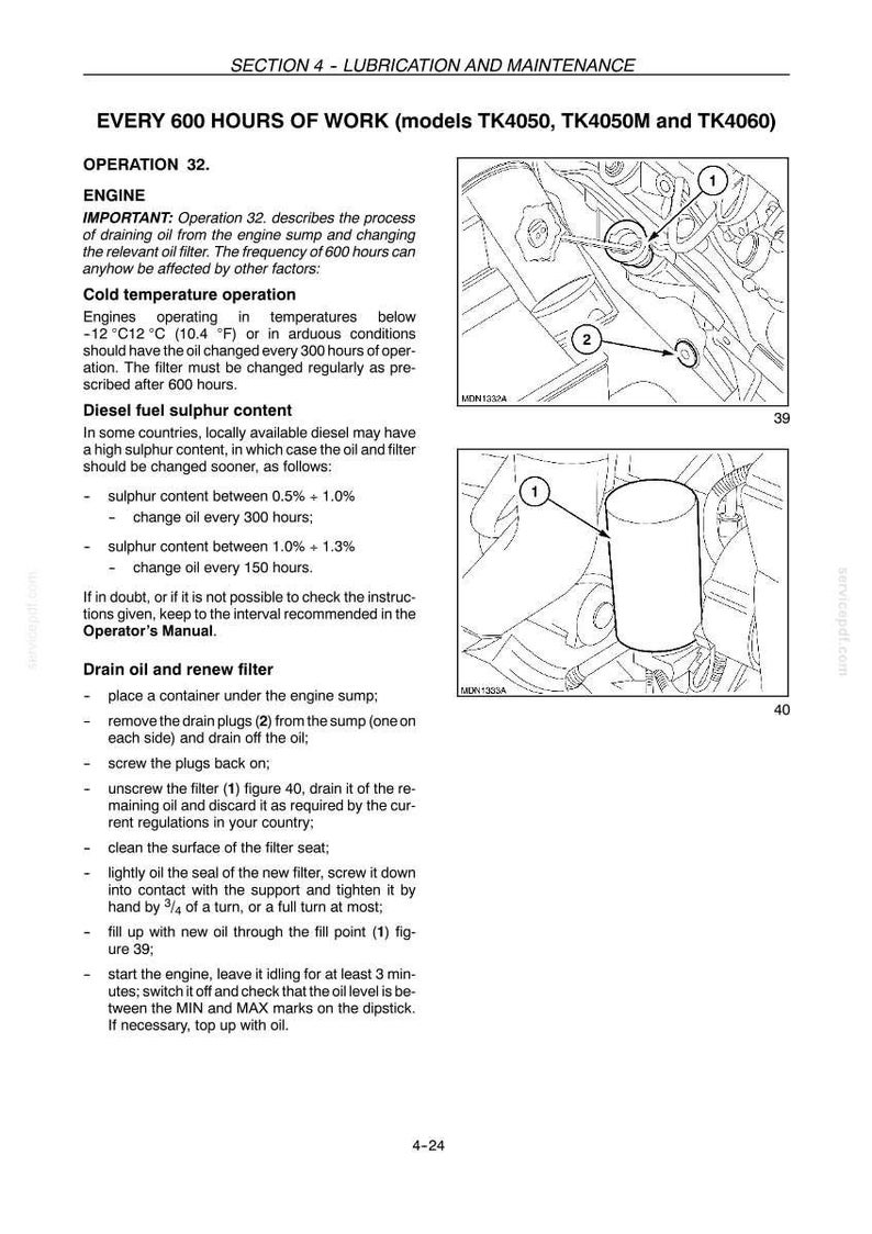 New Holland Tk4030v, Tk4050, TK4050M, TK4060 Tractor Operator Owners Operation Manual | Instant PDF Download image 8