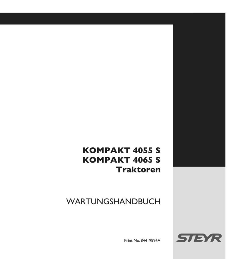 Steyr Kompakt 4055 S, Kompakt 4065 S Traktoren Wartungshandbuch Reparatur Werkstatthandbuch / Descargar PDF imagen 2