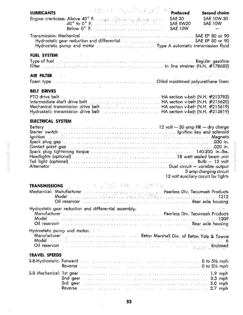 New Holland S-8 Garden Tractor Operator Owners Operation Manual | Instant PDF Download image 11