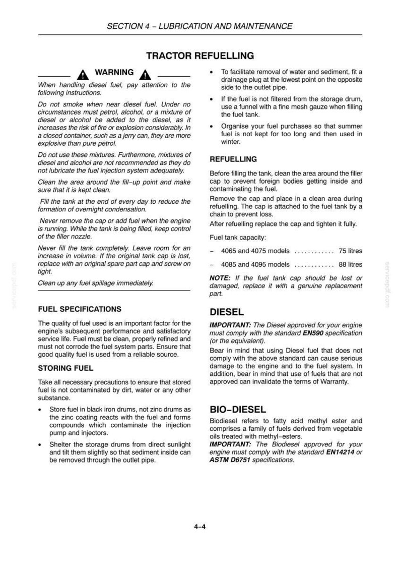 Steyr Kompakt 4065, 4075, 4085, 4095 Tractors Operator Owners Operation Manual | Instant PDF Download image 9