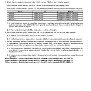May include: A technical document titled "Electrical systems - FAULT CODES" with troubleshooting steps for vehicle electrical issues. Includes a table for checking continuity and instructions for resolving faults. The document is dated February 24, 2017.