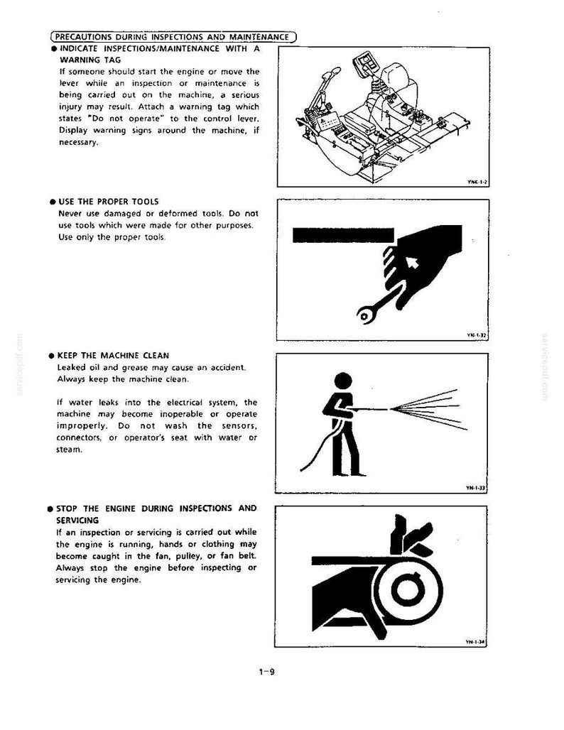 Kobelco Sk210, Sk210lc, Sk250, SK250LC, SK250NLC Hydraulic Excavator Operator Owners Operation Manual | Instant PDF Download image 6