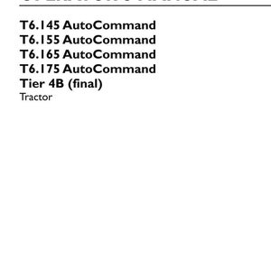 New Holland T6.145, T6.155, T6.165, T6.175 AutoCommand Tier 4B (final) Tractor Operator Owners Operation Manual | Instant Pdf Download image 3