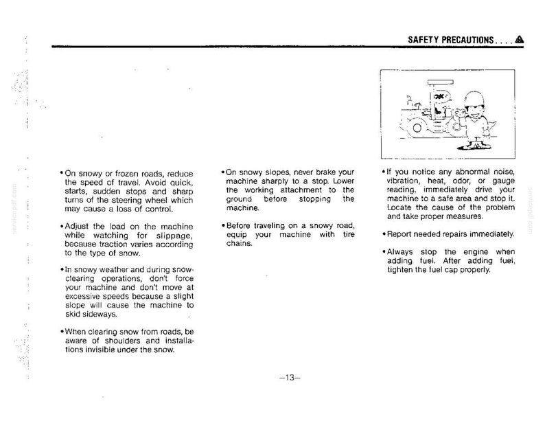 Kobelco LK550-II Wheel Loader Operator Owners Operation Manual | Instant PDF Download image 3