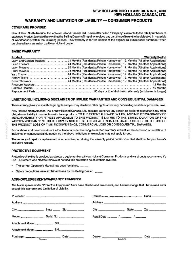 New Holland LS45-17H Yard Tractor Operator Owners Operation Manual | Instant PDF Download image 10