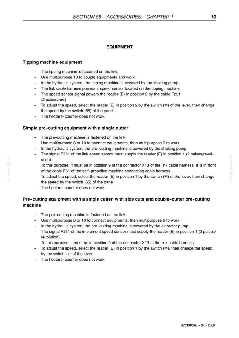 New Holland Vl5090, Vl6040, Vl6050, Vl6060, Vl6070, Vl6080, Vl6090, Vm3090, VM4090, VN2090 Grape Harvester Service Manual | PDF Download image 10