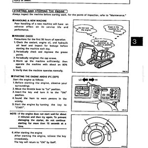 Kobelco Sk110, SK130, SK130LC Hydraulic Excavator Operator Owners Operation Manual | Instant PDF Download image 5